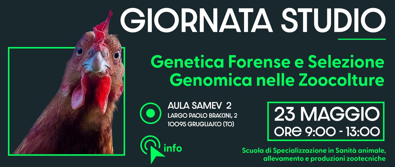 Giornata studio | Genetica Forense e Selezione Genomica nelle Zoocolture | 23 maggio